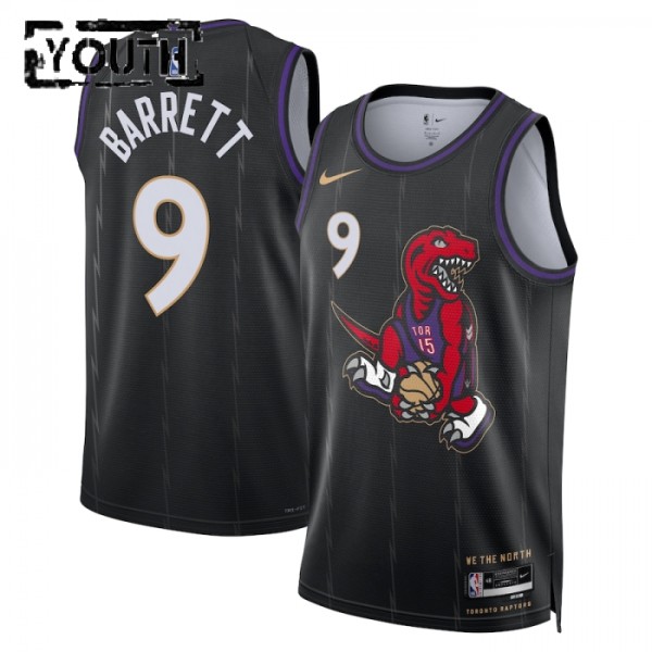Toronto Raptors Trikot RJ Barrett Nike 2024-25 City Edition Schwarz Swingman - Kinder Toronto Raptors Trikot RJ Barrett Nike 2024-25 City Edition Schwarz Swingman - Kinder